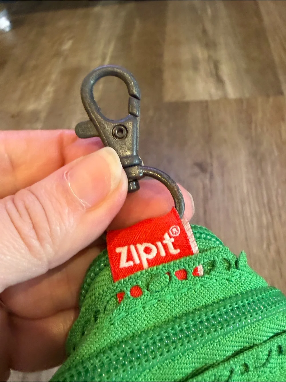 ZIPIT Green Frog Coin Pouch with Red Tongue